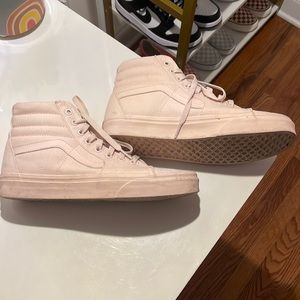 Baby Pink High Top Vans